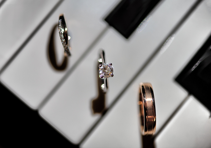 Ringshot on a piano